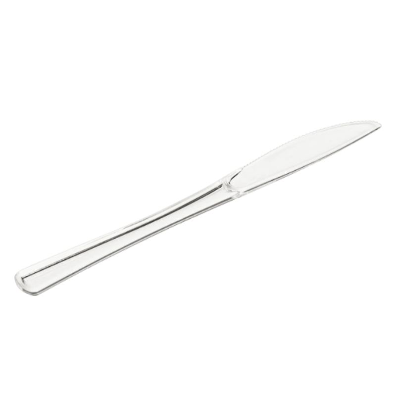 faca refeição transparente Facas Transparentes para Refeição em Plástico - Pack.6 - Image 1