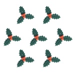 Figuras de Açúcar Folhas de Azevinho - Conj.7