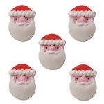 Figuras de Açúcar Carinhas de Pai Natal - Conj.5