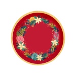 Pratos Motivos de Natal 18cm - Pack.6
