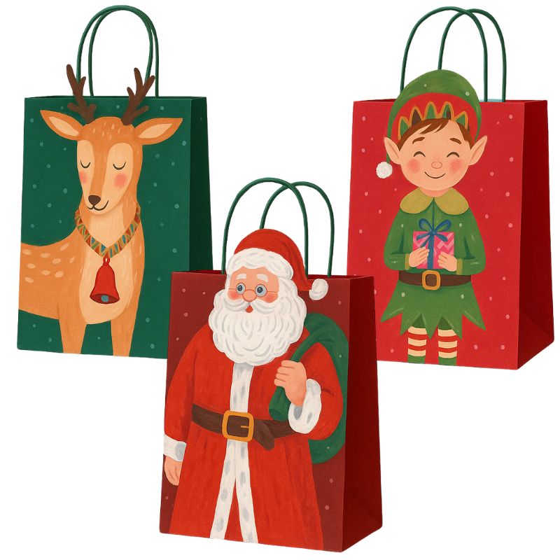 sacos presentes natal L Saco Presente Natal Sortido L - 30x42cm - Image 1